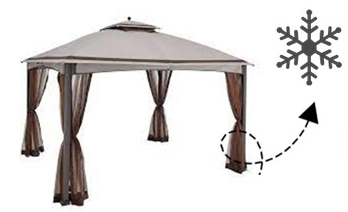 Can I Leave My Gazebo Out in The Winter?
