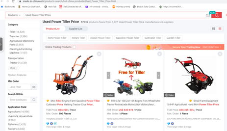 buy used garden tiller from Made-in-China.com